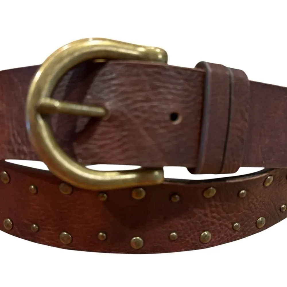 Brown Fossil Relic Leather belt Gold Buckle 36-38